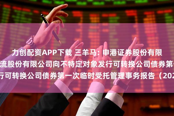 力创配资APP下载 三羊马: 申港证券股份有限公司关于三羊马(重庆)物流股份有限公司向不特定对象发行可转换公司债券第一次临时受托管理事务报告（2025年度）